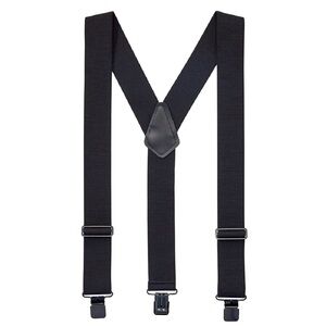 The Original Black PERRY Y-Back Contractor Suspenders: Hooks to Belt